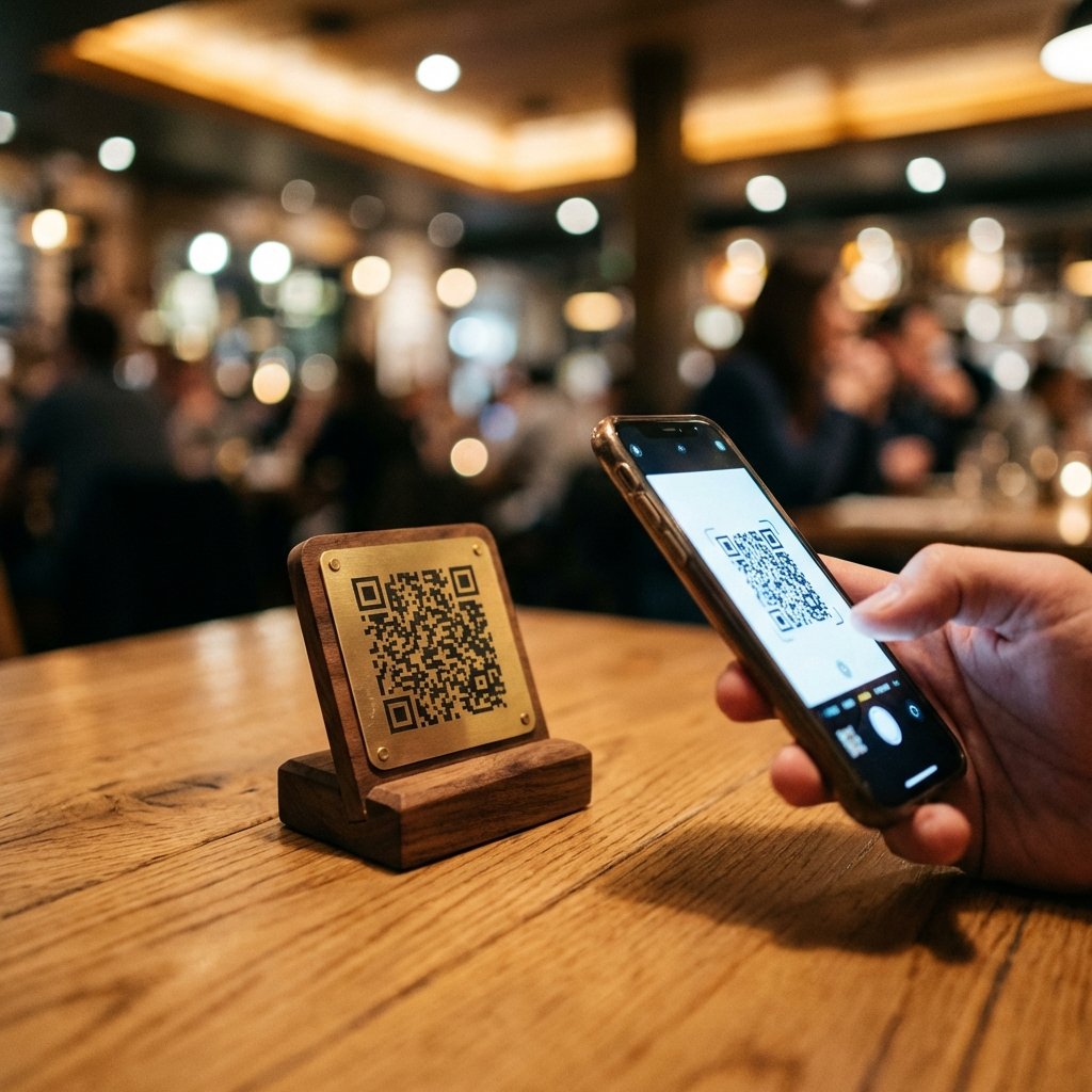 QR Code on Table